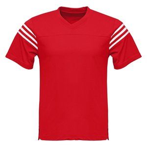 BAW S40 Adult University Spirit Jersey V-neck Shirt **NEW** Red Size 4XL